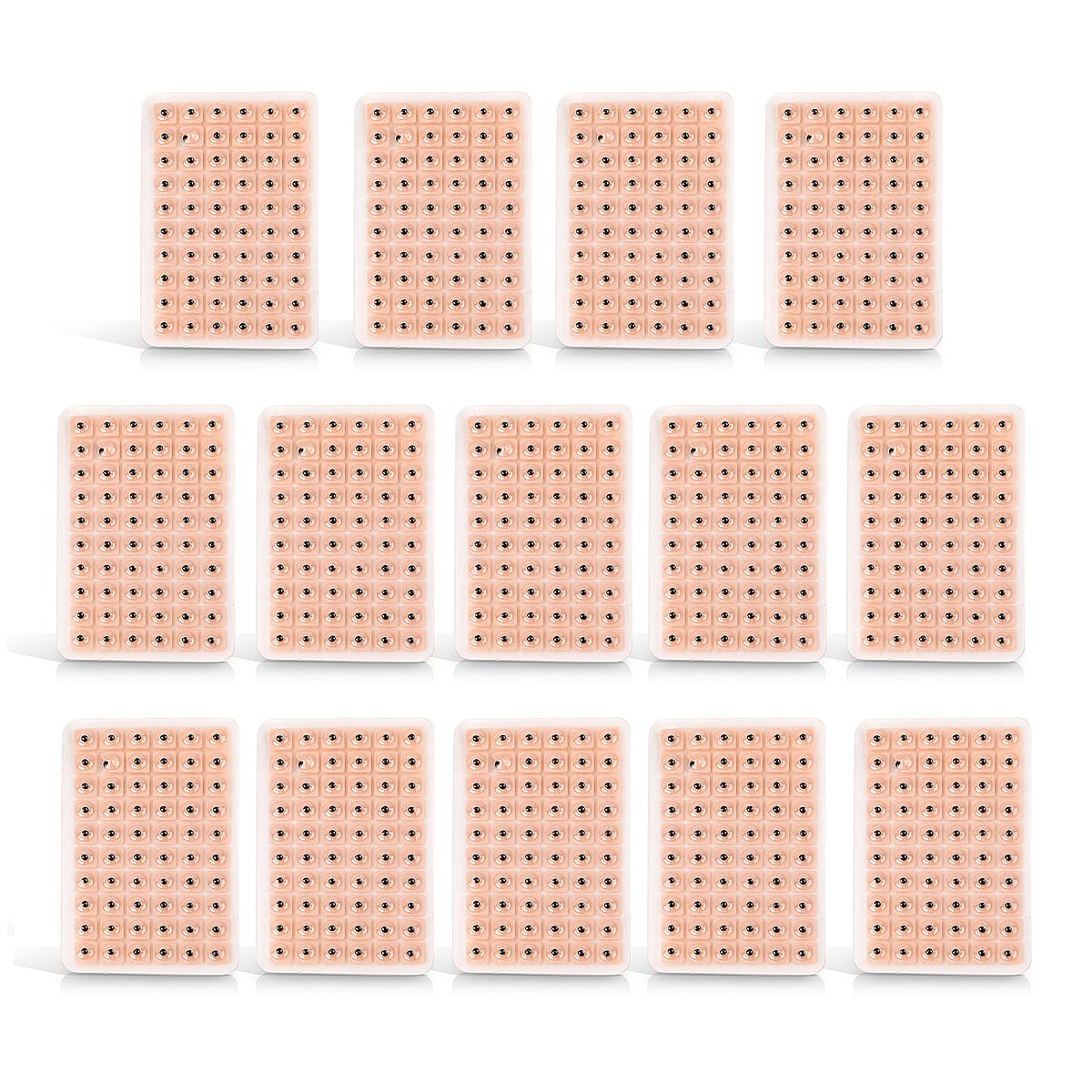 Livmore Ear Acupuncture Patch Box with Tweezers - Brown (14 Sheets and 60 Pcs in Box) image number 3