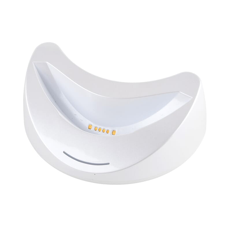 Beautech White and Gold LED Light Therapy Visible Facial Mask and Neck Mask with Stand (Lifetime Warranty)