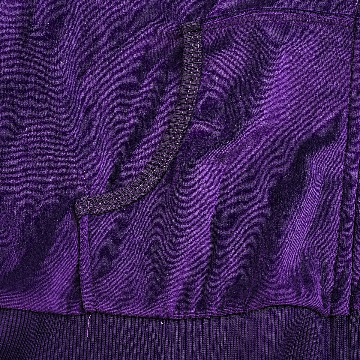 Lee Hanton Purple Velour Hooded Jacket Pant Set- Small image number 2