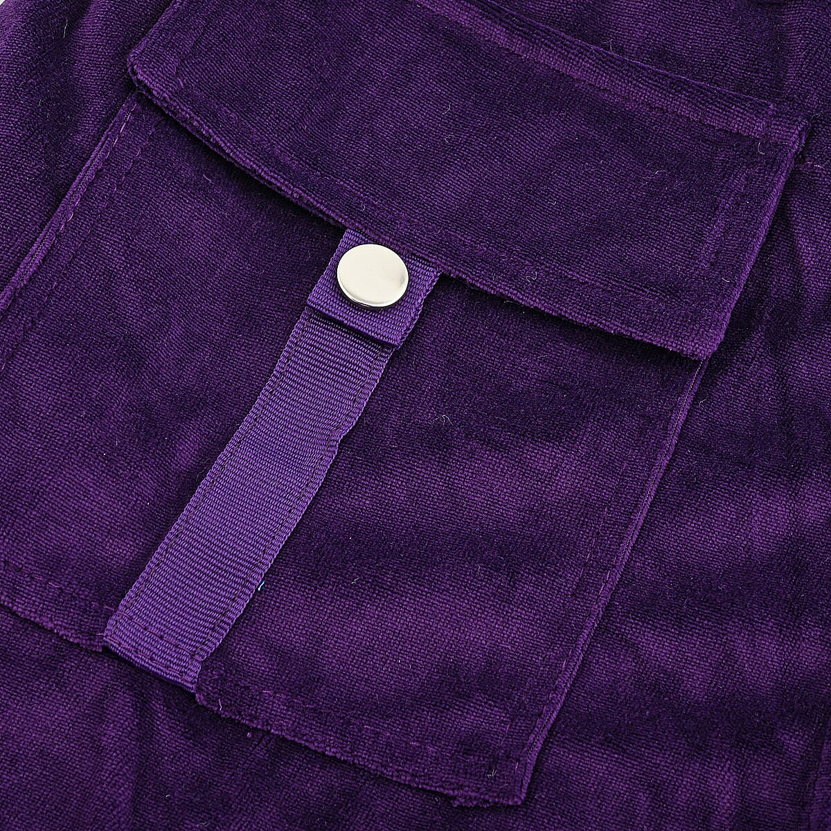 Lee Hanton Purple Velour Hooded Jacket Pant Set- Small image number 3