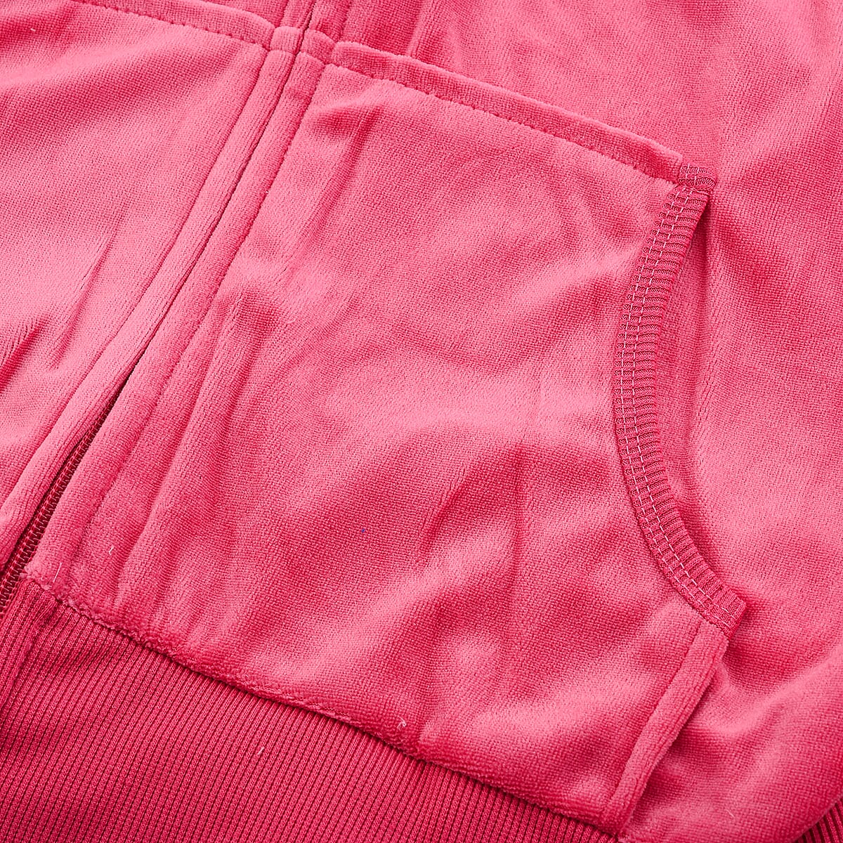 Lee Hanton Coral Velour Hooded Jacket Pant Set- Small image number 2