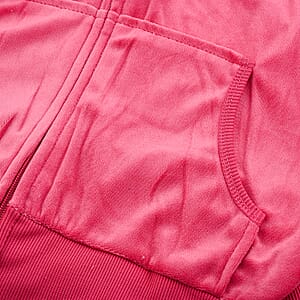 Lee Hanton Coral Velour Hooded Jacket Pant Set- XL