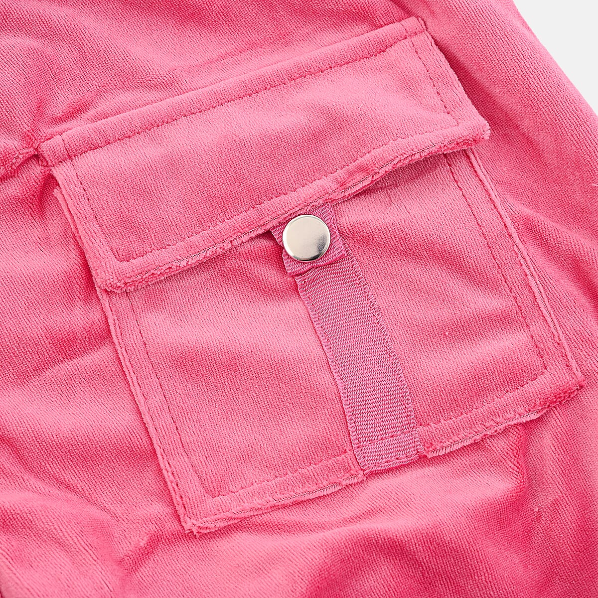 Lee Hanton Coral Velour Hooded Jacket Pant Set- XL image number 3