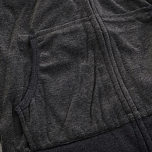 Lee Hanton Dark Gray Velour Hooded Jacket Pant Set- Large