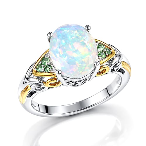 Ethiopian Welo Opal & Tsavorite Garnet / 10 - Product card gallery slide 1 (9433161531647)