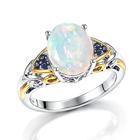 Ethiopian Welo Opal & Ceylon Blue Sapphire / 10 - Product card gallery slide 1 (10178404647225)