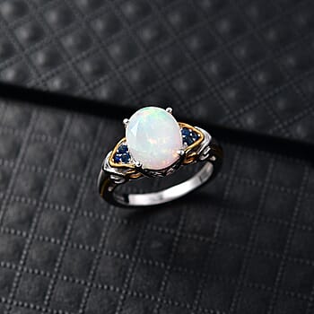 Ethiopian Welo Opal & Ceylon Blue Sapphire / 10 - Product card gallery slide 2 (10178404647225)