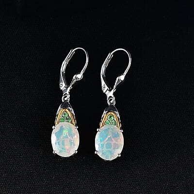 Ethiopian Welo Opal & Tsavorite Garnet - Product card gallery slide 2 (10178405269817)