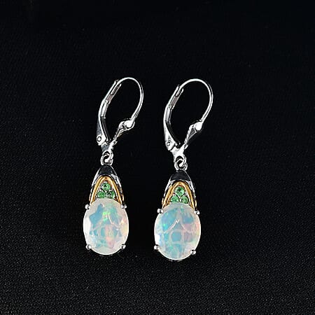 Ethiopian Welo Opal & Tsavorite Garnet - Product card gallery slide 2 (10178405269817)