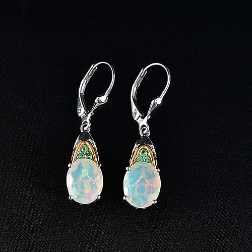Ethiopian Welo Opal & Tsavorite Garnet - Product card gallery slide 2 (9433152061695)