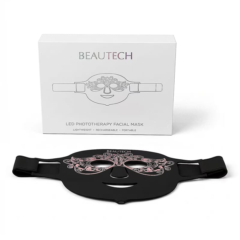 Beautech Black pcs LED Lights Facial Mask (Lifetime Warranty)