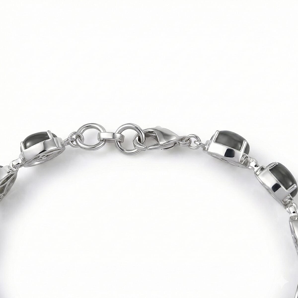 EverTrue Malagasy Labradorite 20.50 ctw Bracelet in Platinum Bond (8.00 In) image number 3