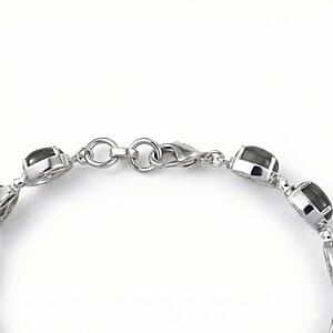 EverTrue Malagasy Labradorite 20.50 ctw Bracelet in Platinum Bond (8.00 In)