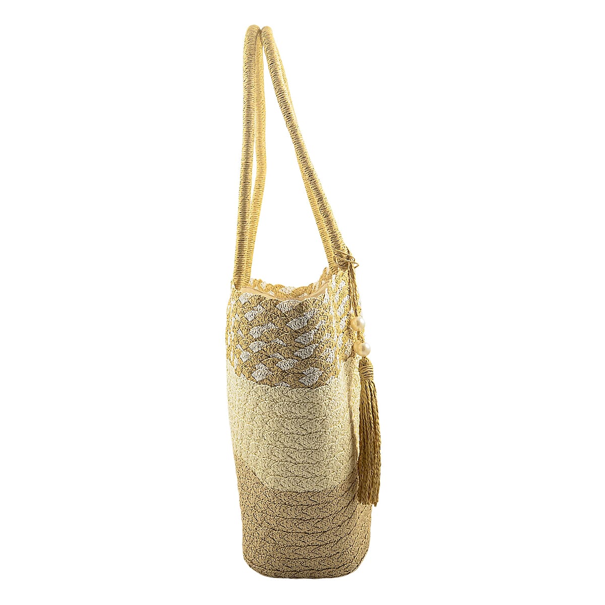 Passage Tan with Multi Paper Straw Tote Bag image number 1