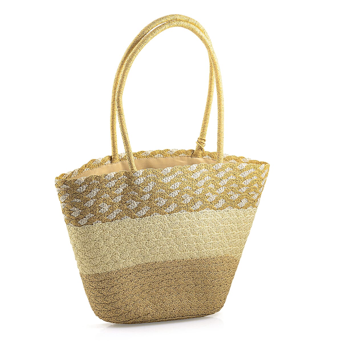Passage Tan with Multi Paper Straw Tote Bag image number 2