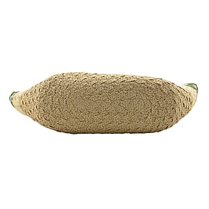 Passage Green with Multi Paper Straw Tote Bag