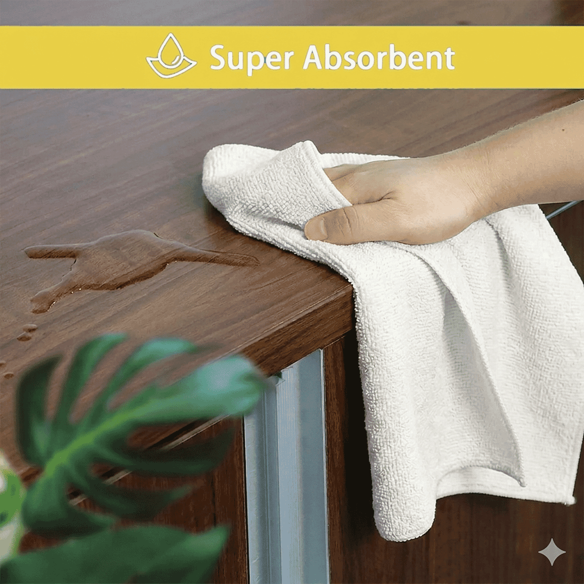 Livmore White 100% Micro Polyester Wipe Towel image number 3