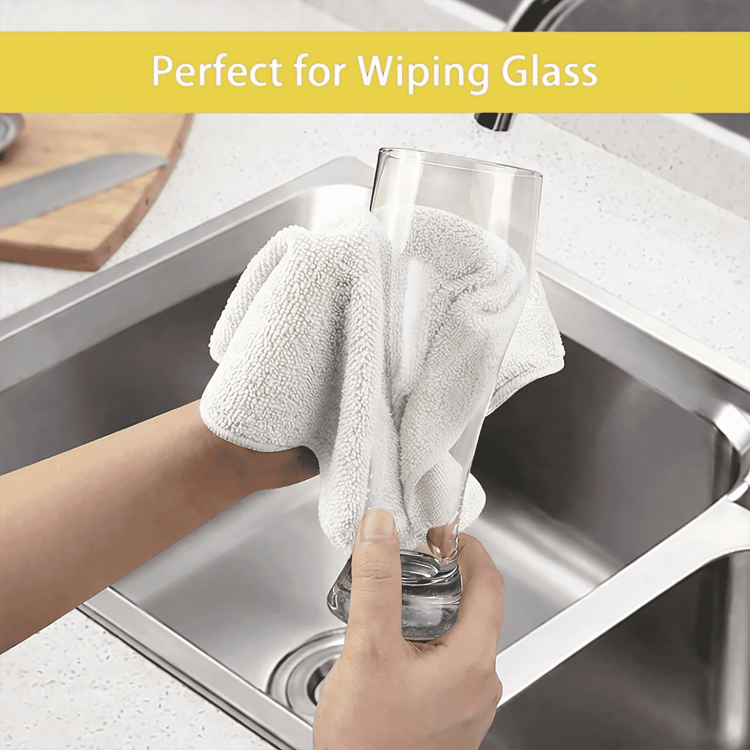 Livmore White 100% Micro Polyester Wipe Towel