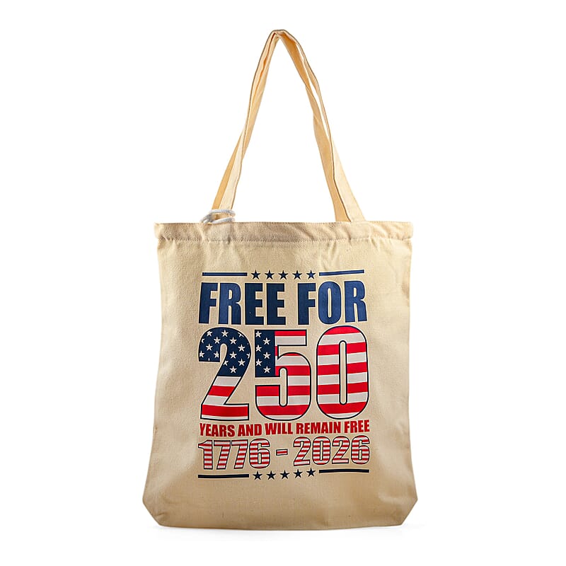 250 Years of Freedom Anniversary Passage White 250 Years Free Print Purse and Tote Bag