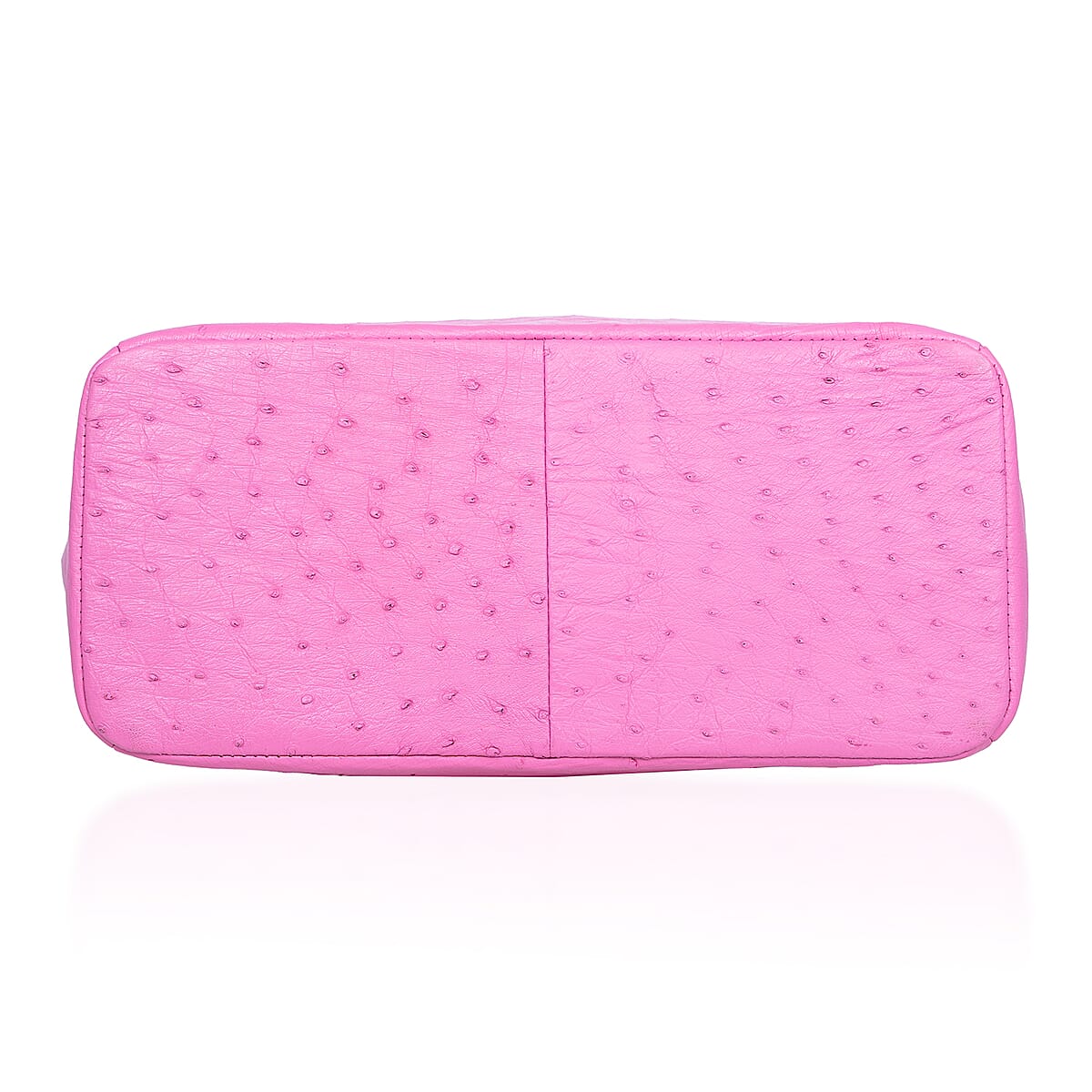Grand Pelle Pink Genuine Ostrich Leather Tote Bag image number 6