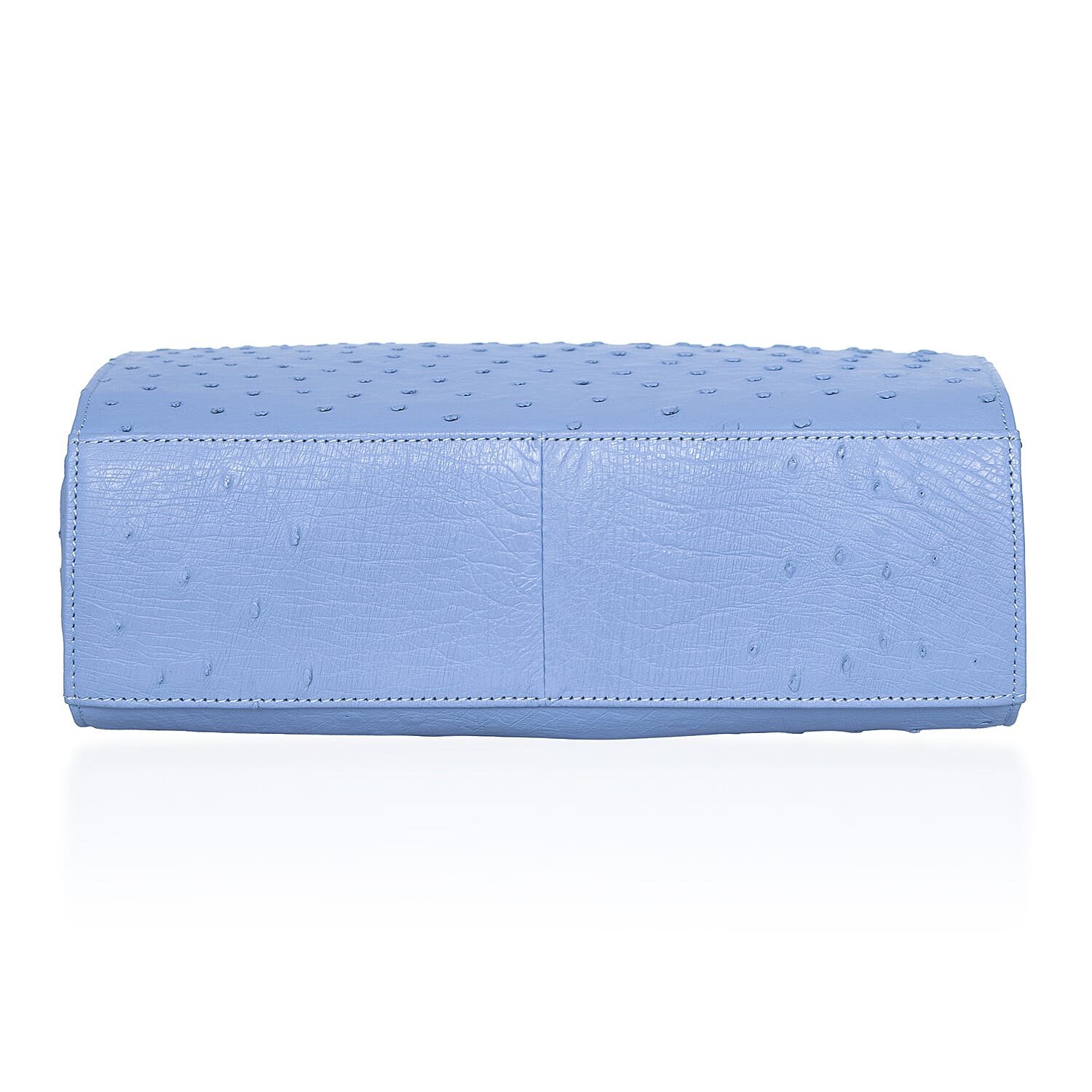 Grand Pelle Blue Genuine Ostrich Leather Crossbody Bag