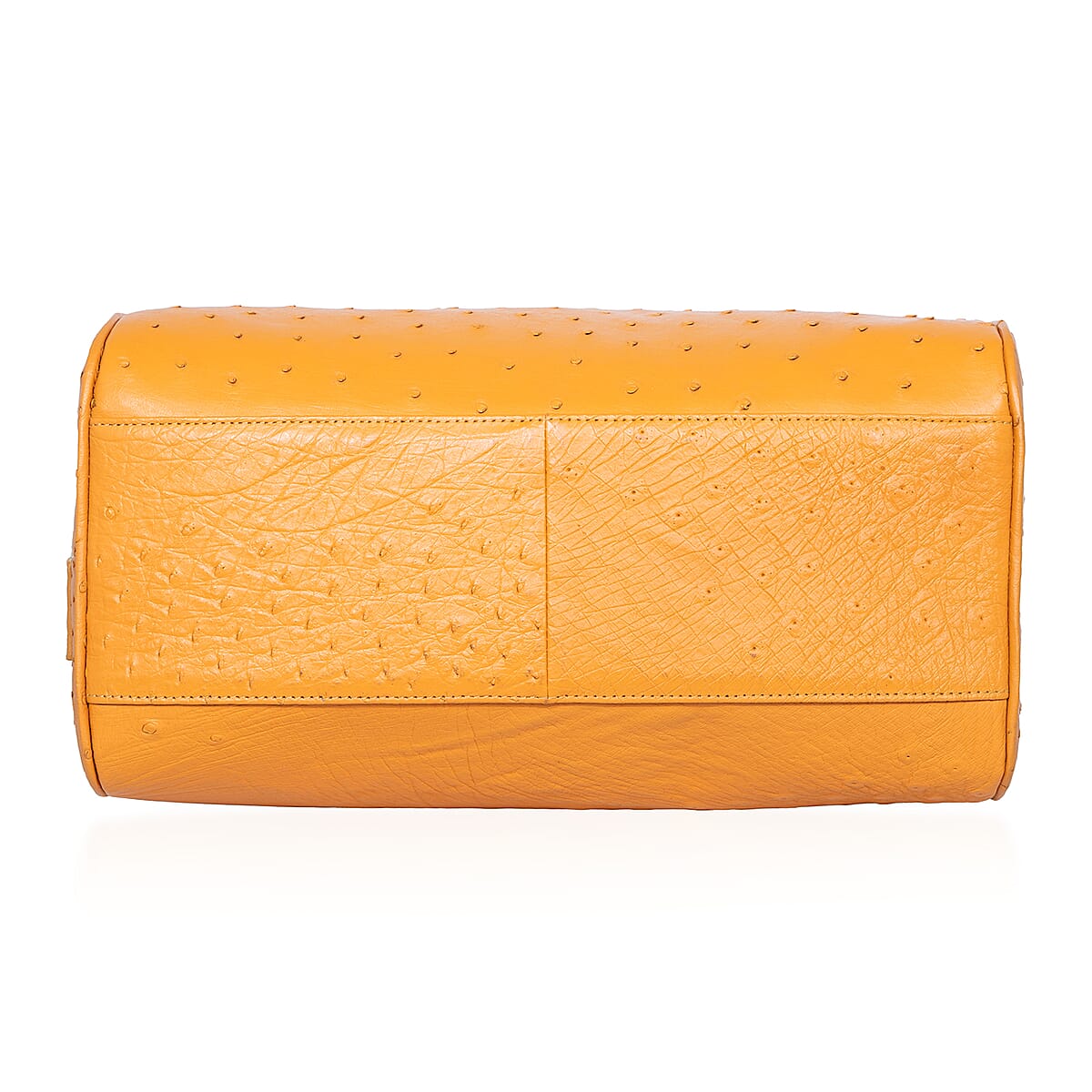 Grand Pelle Camel Genuine Ostrich Leather Tote Bag image number 6