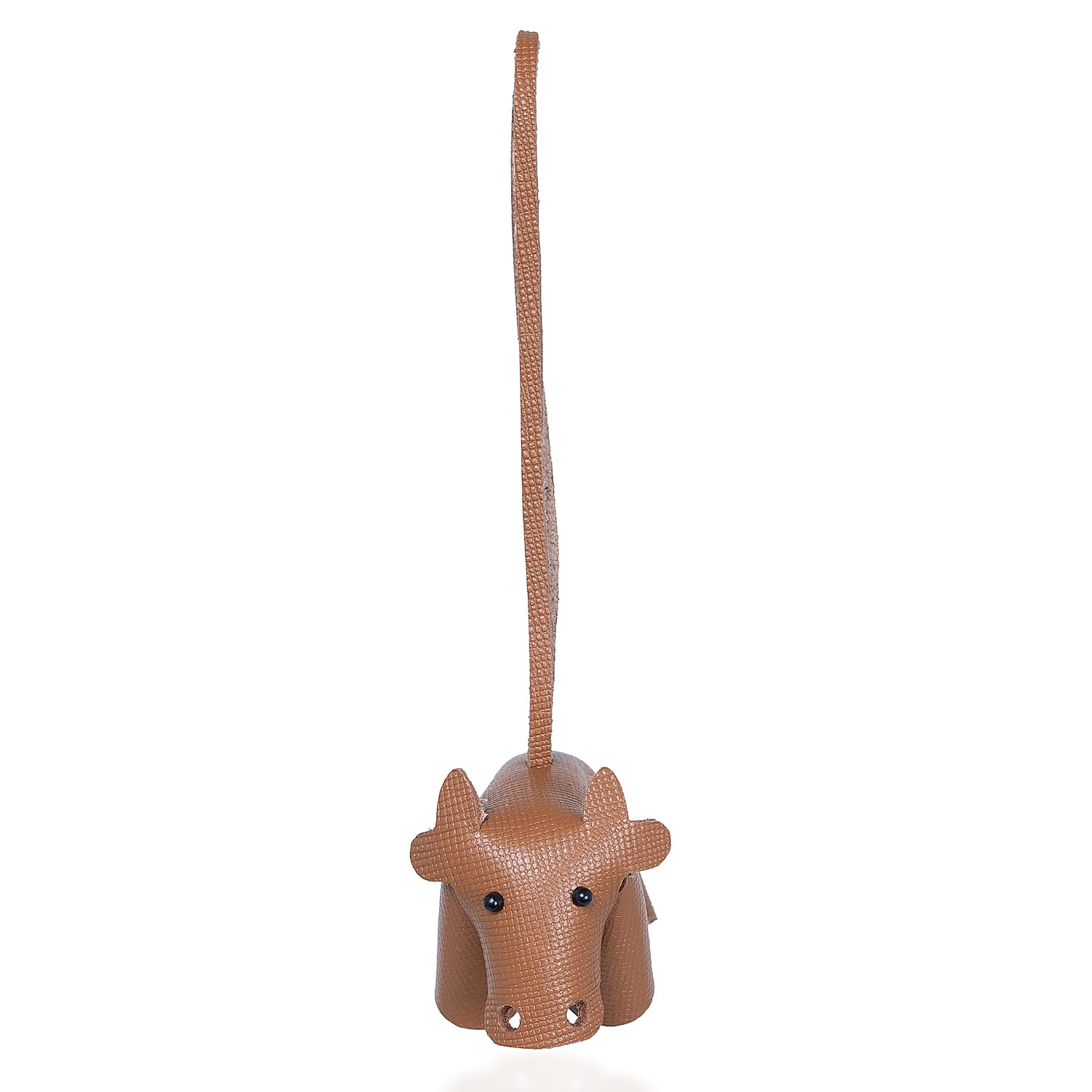 Passage Brown Genuine Leather Handcrafted Cow Keychain