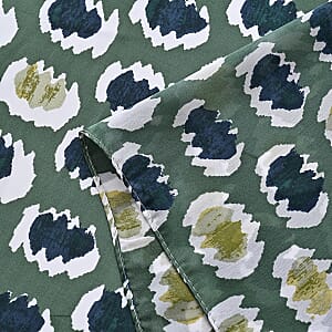 La Marey Green Silk Set of Scarf and Bucket Hat