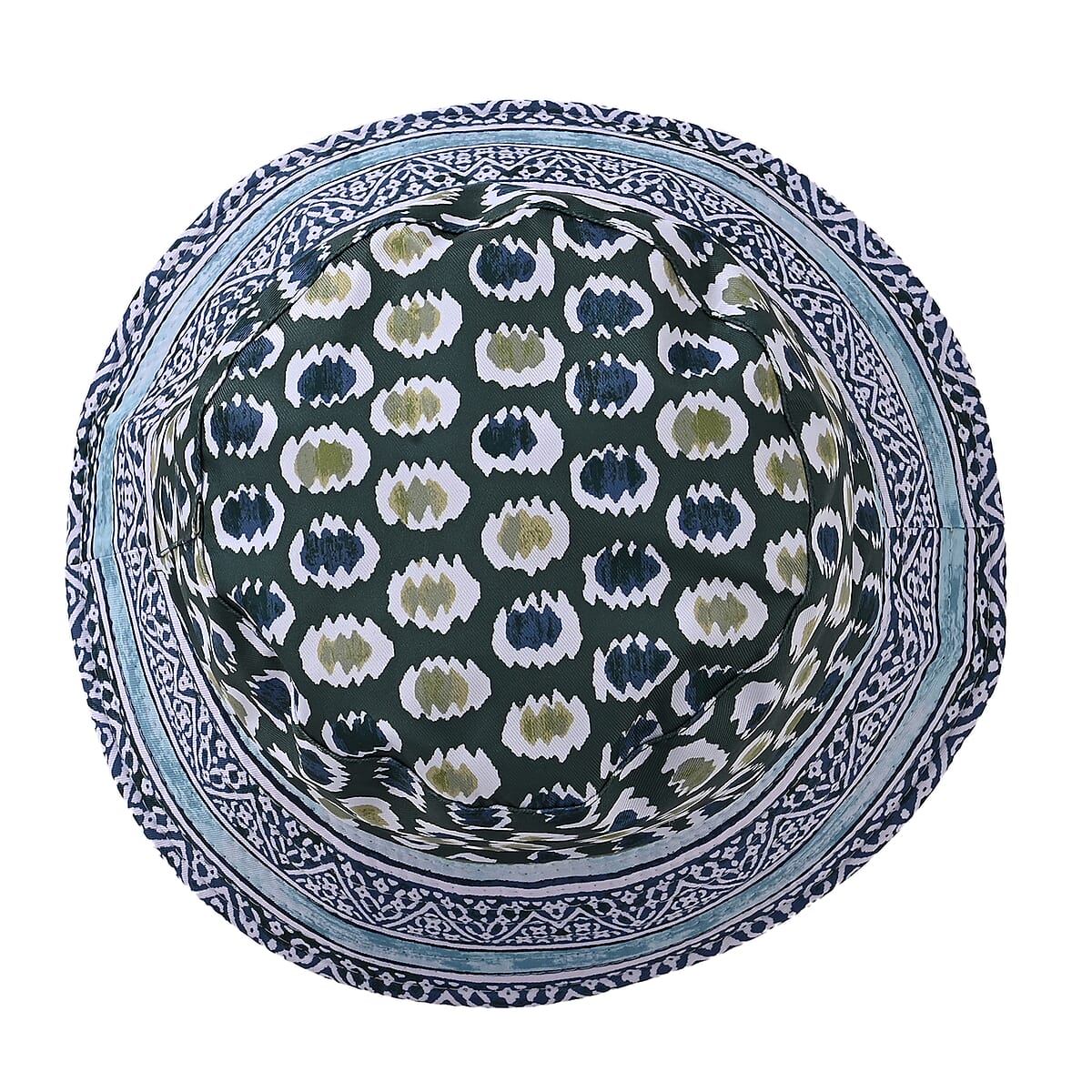 La Marey Green Silk Set of Scarf and Bucket Hat image number 5