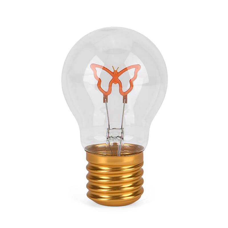 Livmore Butterfly Purple Rechargeable Decorative LED Light Bulb