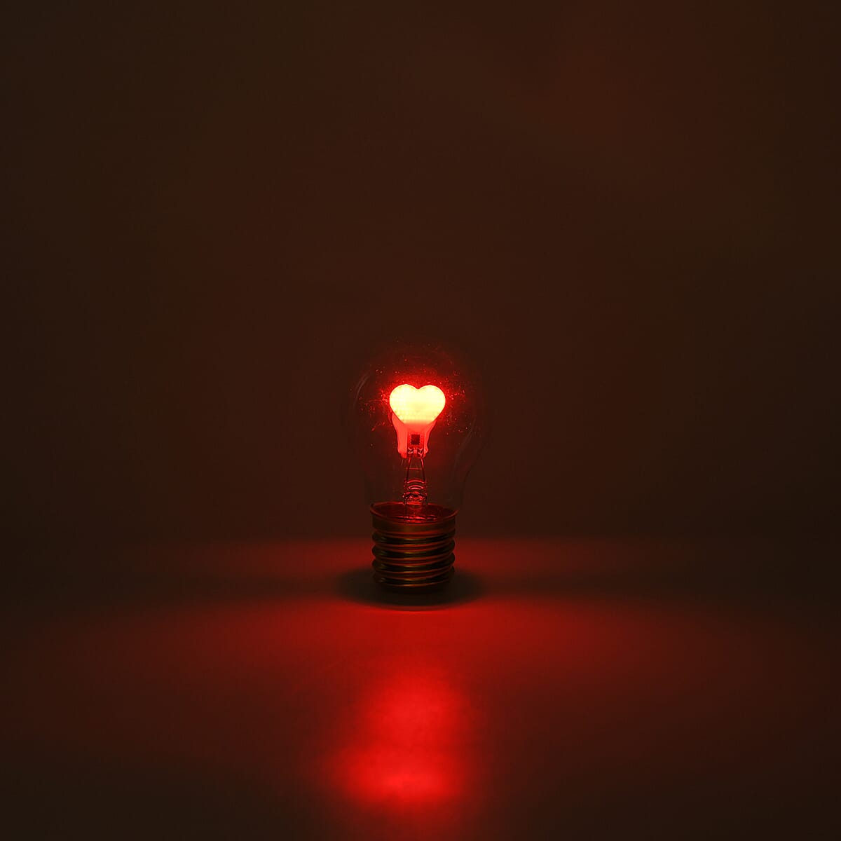 Livmore Heart Pink Rechargeable Decorative LED Light Bulb image number 1