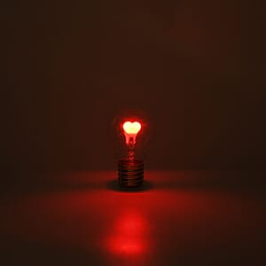 Livmore Heart Pink Rechargeable Decorative LED Light Bulb