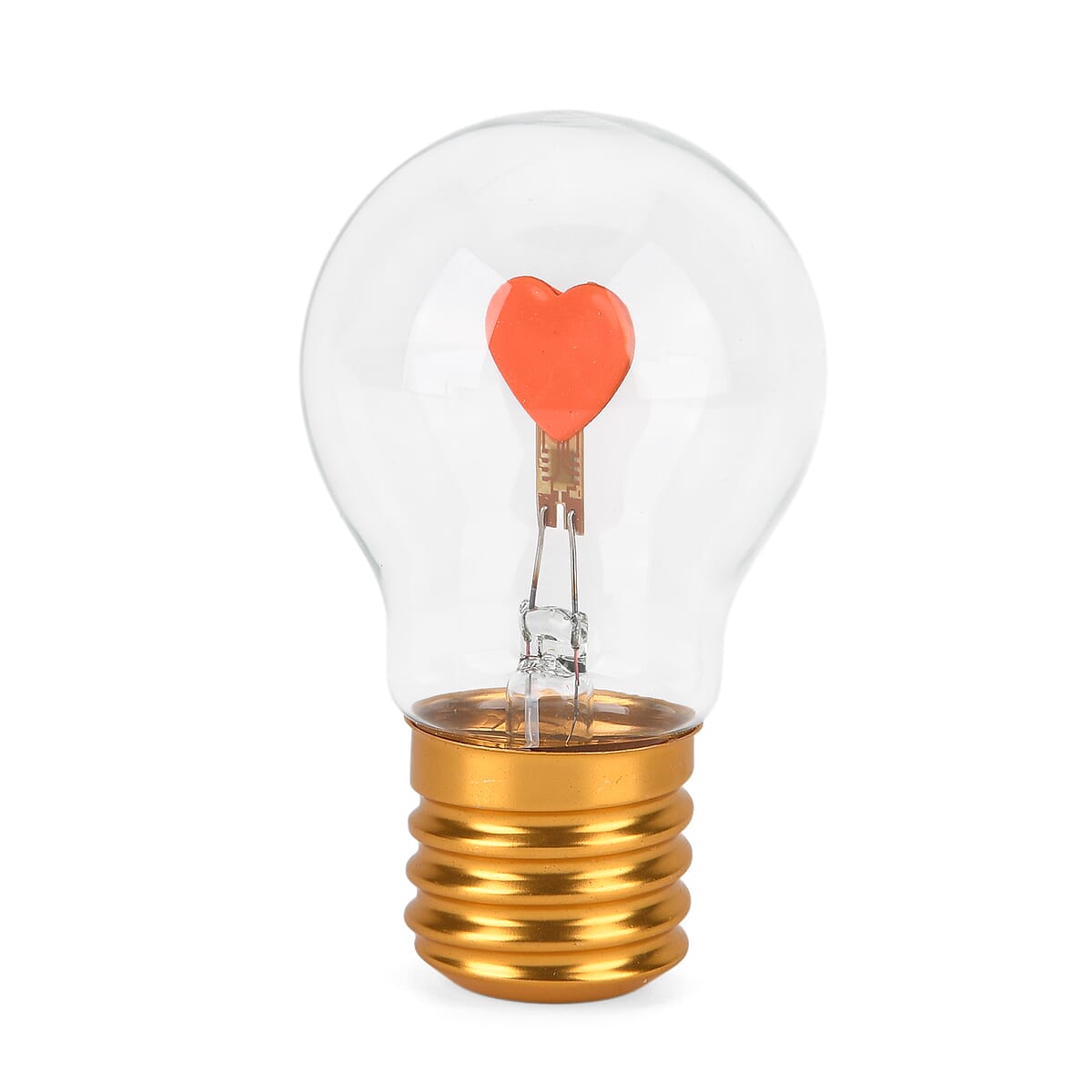 Livmore Heart Pink Rechargeable Decorative LED Light Bulb image number 3