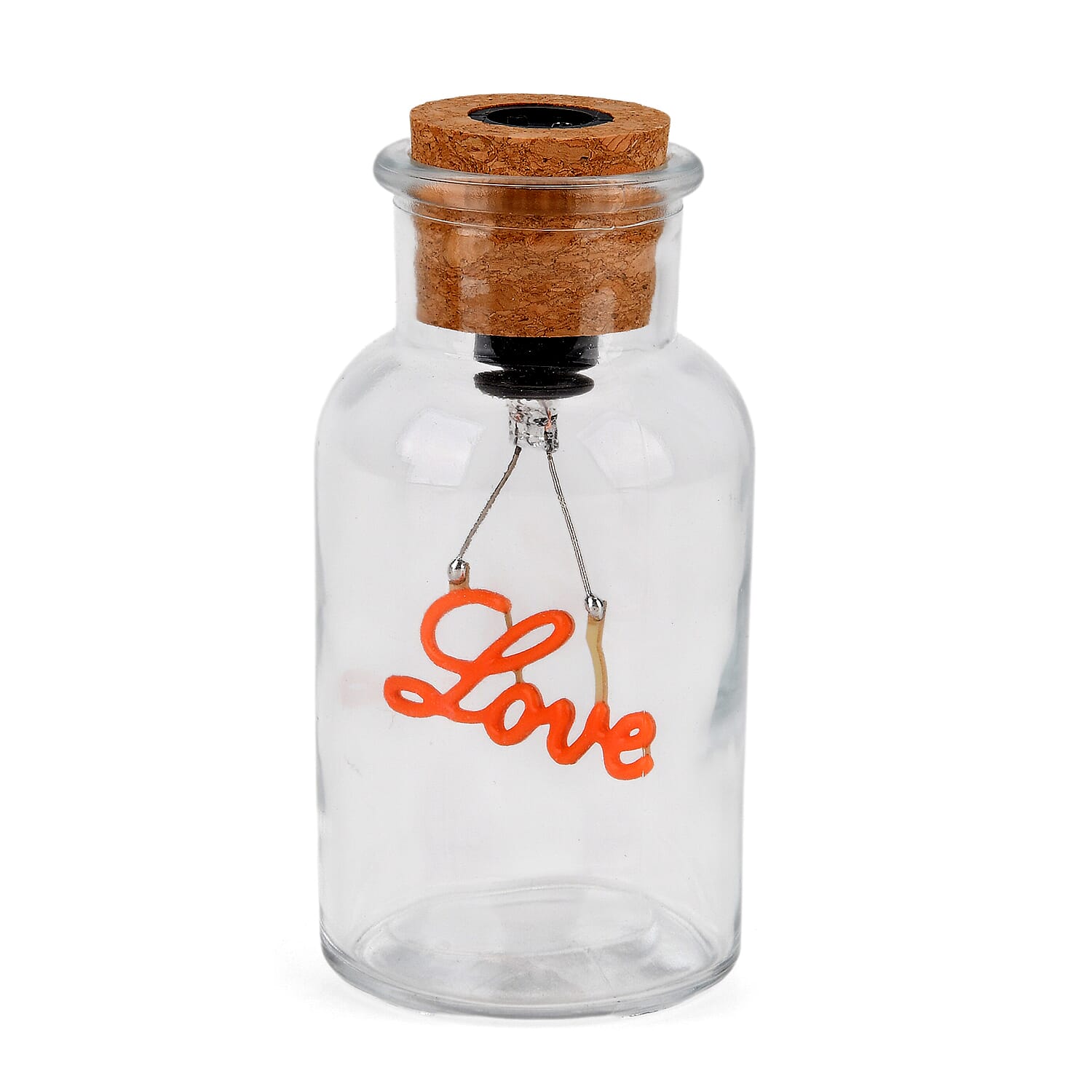 Livmore Love Purple Glass Drift Bottle Rechargeable Decorative Light