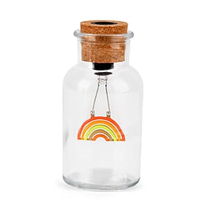 Livmore Rainbow Multi Color Glass Drift Bottle Rechargeable Decorative Light