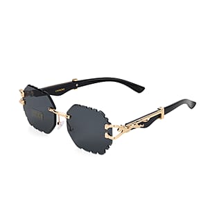Livmore Black UV400 Temple Design Sunglasses 
