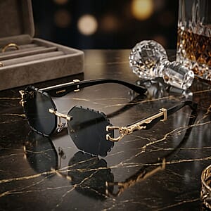 Livmore Black UV400 Temple Design Sunglasses 