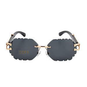 Livmore Black UV400 Temple Design Sunglasses 