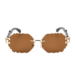 Livmore Brown UV400 Temple Design Sunglasses 