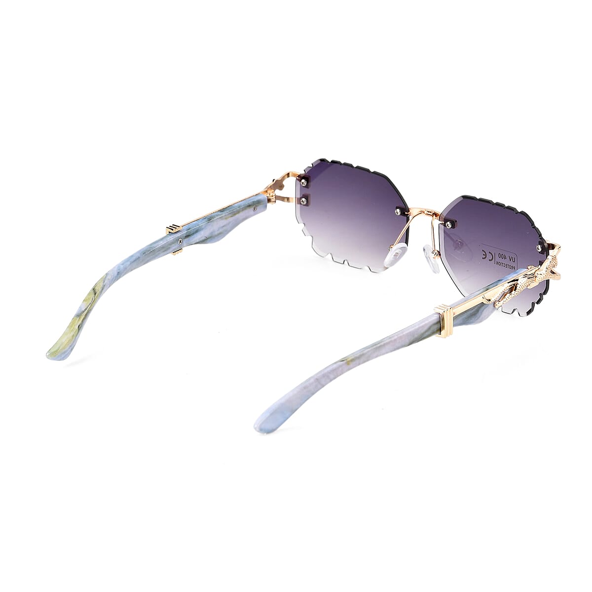 Livmore Gray UV400 Temple Design Sunglasses  image number 4