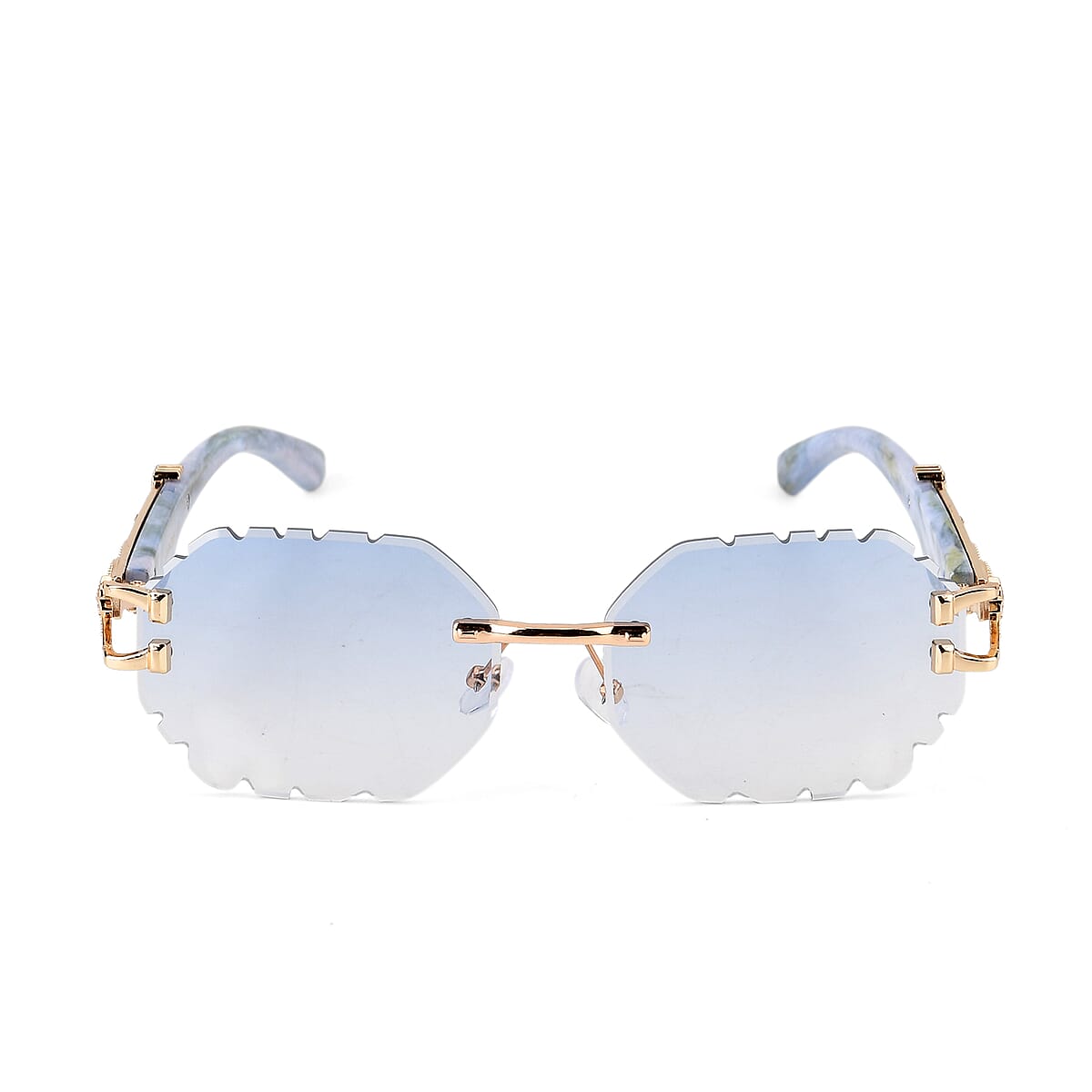 Livmore Blue UV400 Temple Design Sunglasses  image number 3