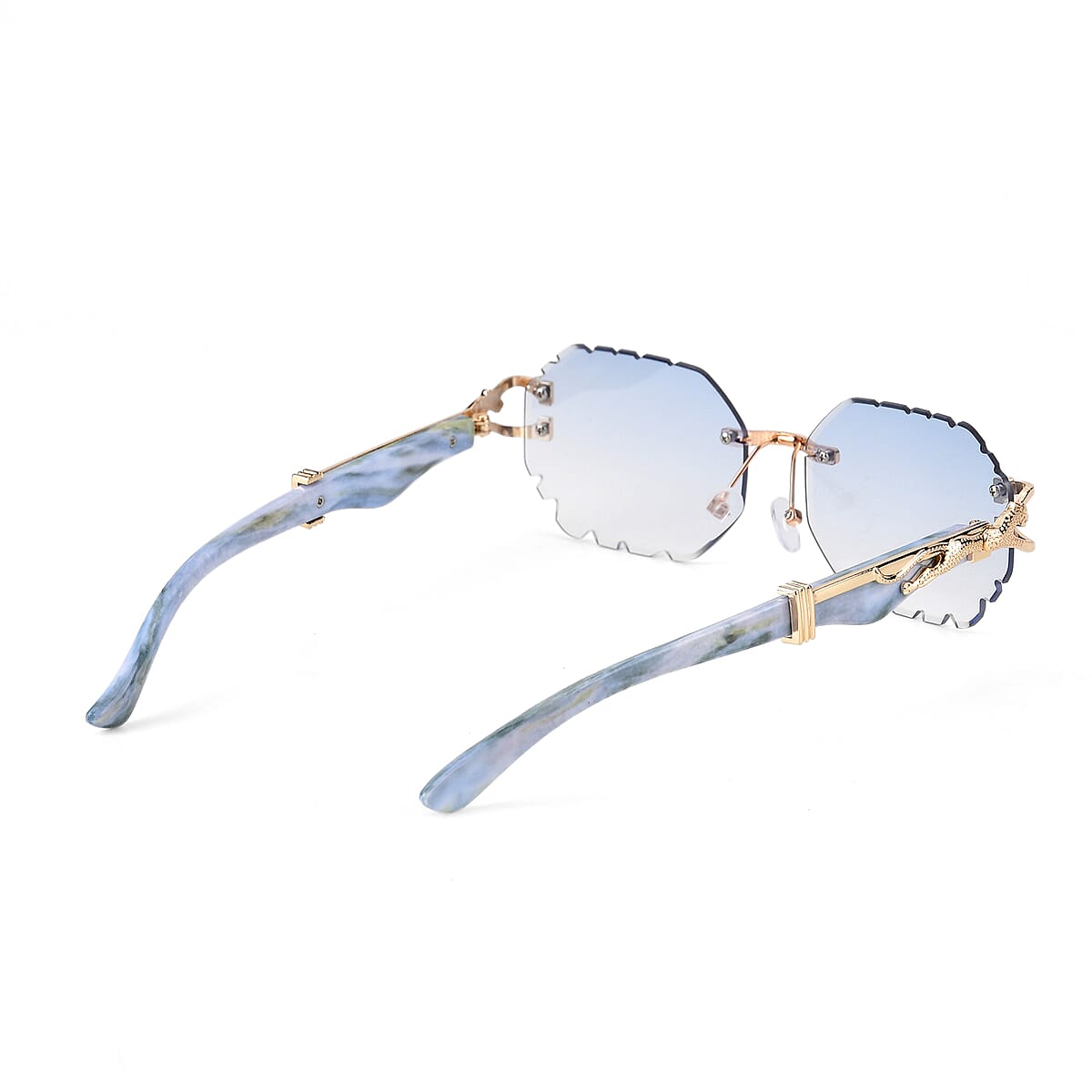 Livmore Blue UV400 Temple Design Sunglasses  image number 4