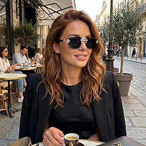 Livmore UV400 Sunglasses with Frame - Black