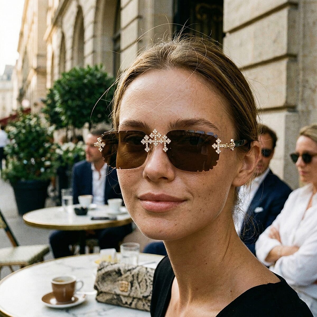 Livmore UV400 Sunglasses with Frame - Brown image number 3