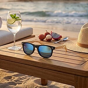 Livmore Blue & Black UV400 Sunglasses with Case