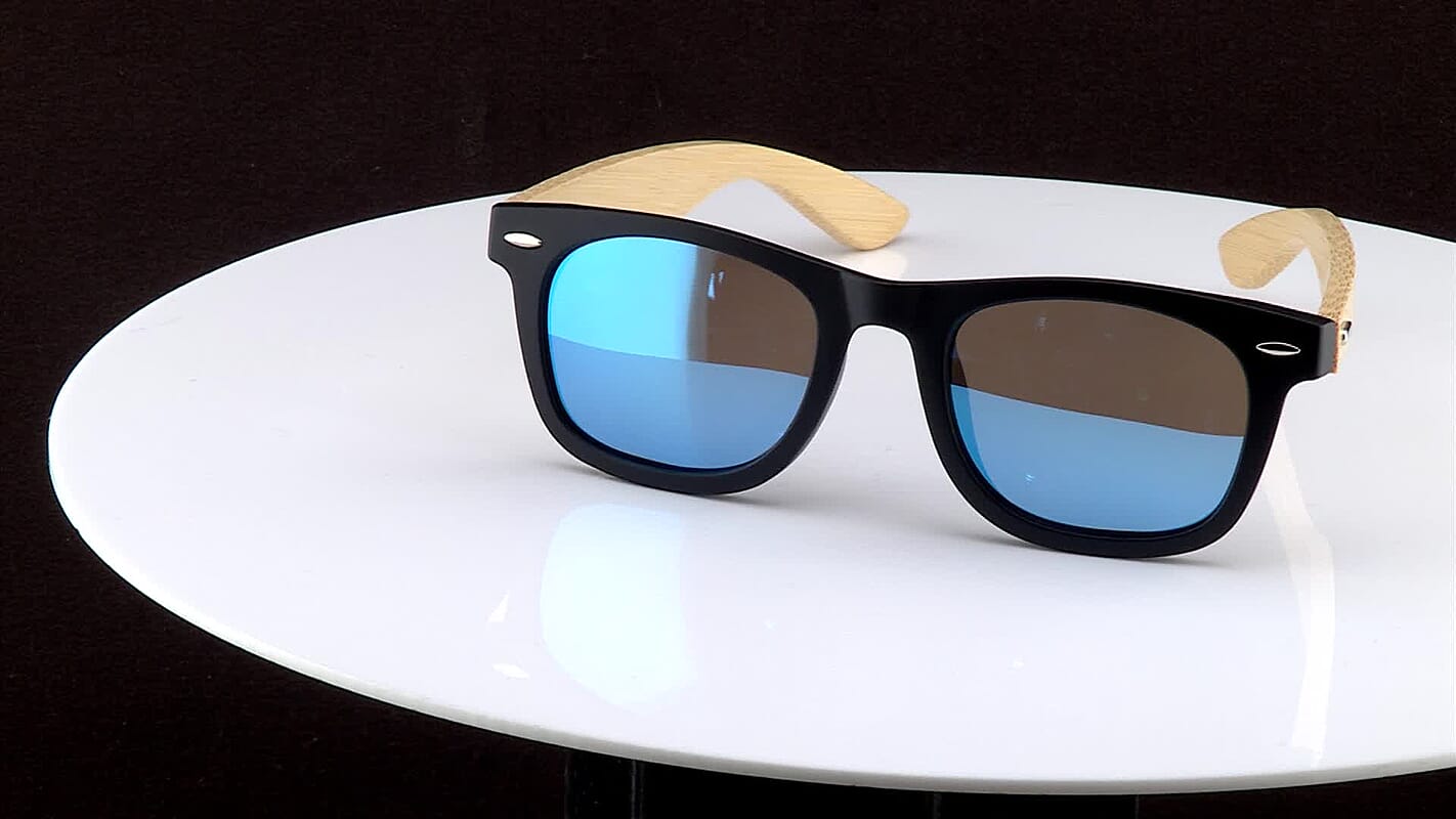 Livmore Blue & Black UV400 Sunglasses with Case