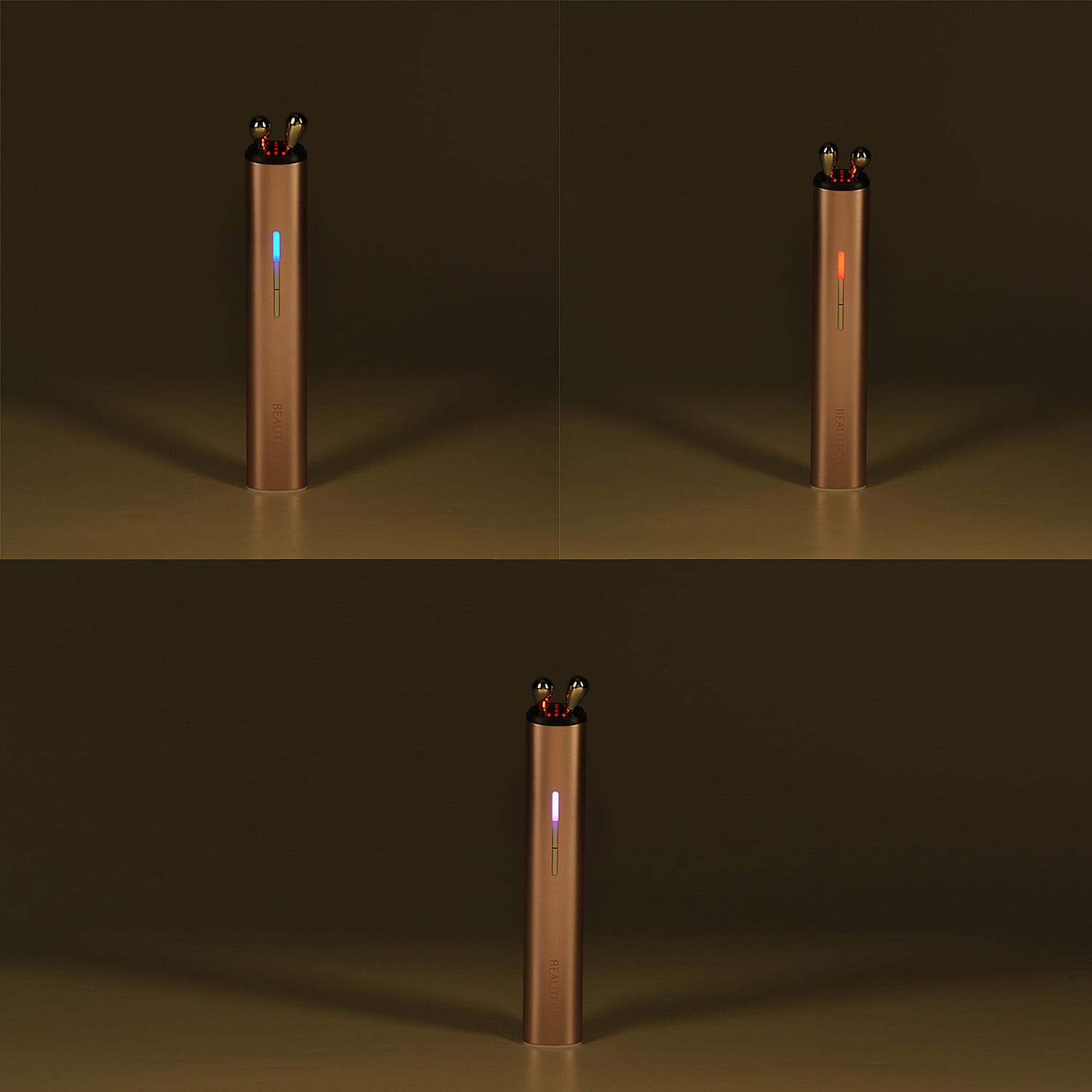 BEAUTECH 4-in1 Rotating Facial Beauty Wand with 7 Color Lights & EMS (Lifetime Warranty)