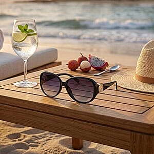 Black UV400 Sunglasses with Case