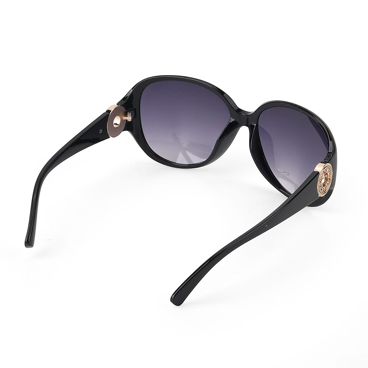 Black UV400 Sunglasses with Case image number 4