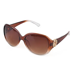 Brown UV400 Sunglasses with Case